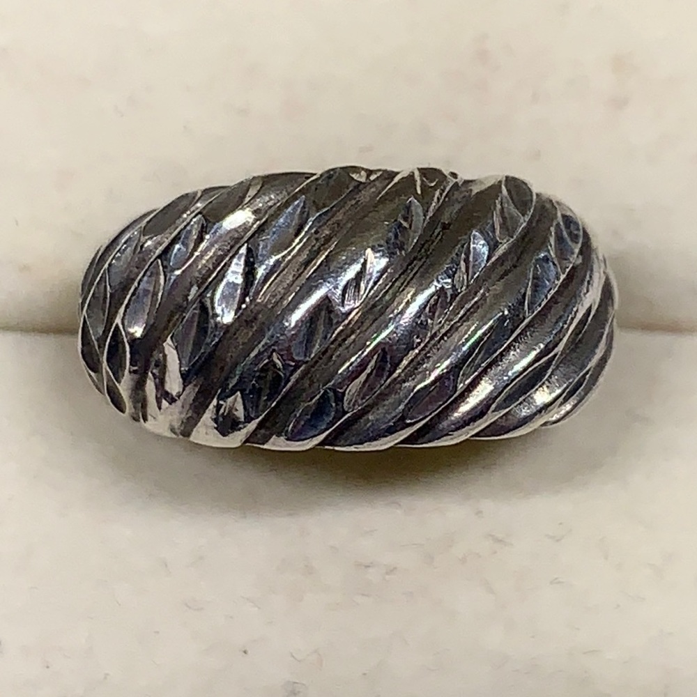 Sterling shrimp vintage ring